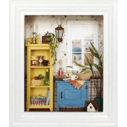 DIY Dollhouse Photo Frame Design Warm House Kit with Furniture Perfect Birthday Gifts Home Decoration for Friends Kids Lovers...