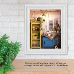 DIY Dollhouse Photo Frame Design Warm House Kit with Furniture Perfect Birthday Gifts Home Decoration for Friends Kids Lovers...