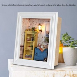 DIY Dollhouse Photo Frame Design Warm House Kit with Furniture Perfect Birthday Gifts Home Decoration for Friends Kids Lovers...