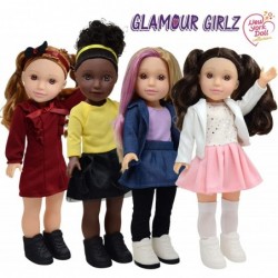 Glamour Girlz 14" Poseable Fashion Doll - Dolls for Girls Ages 3 Year Old and up - Dolls for 7 Year Old Girls (Black Hair) $5...