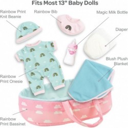 Baby Doll Accessories for 13 inch Baby Dolls Playtime Baby Essentials Baby Rainbow 7-Piece Doll Playset $77.23 Dolls