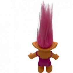 PVC Vintage Trolls Dolls Lucky Doll Action Figures Chromatic Adorable for Collections School Project Arts and Crafts Party Fa...