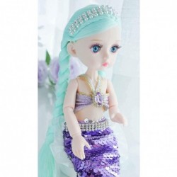 Eazee Play 10 Inch Pink Little Mermaid BJD Doll 13 Removable Joints with Pink Mermaid Tail Best Birthday Gift for Girls 3-6 6...