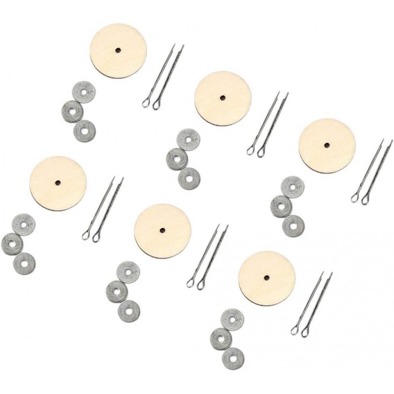 20 Set 40MM Doll Joint Cotter Pin Joints and Fibreboard Discs Wooden Dolls Accessories for Soft Toys Teddy Crafts $16.75 Dolls