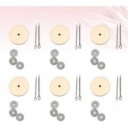 20 Set 40MM Doll Joint Cotter Pin Joints and Fibreboard Discs Wooden Dolls Accessories for Soft Toys Teddy Crafts $16.75 Dolls