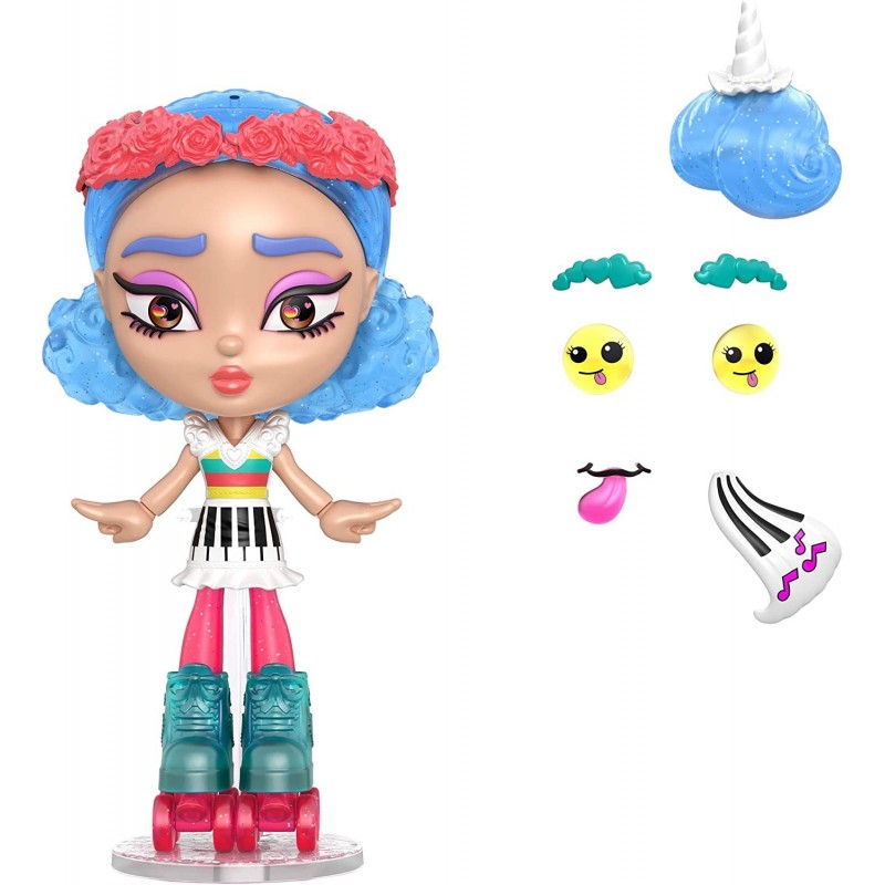 Skate Pop Doll with 10+ Plug/Play Pieces 100+ Looks Multi (GMW43) $34.76 Dolls