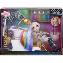 Salon Playset with Rainbow of DIY Washable Hair Color Foam for Kids and Dolls - Doll Not Included $61.24 Dolls