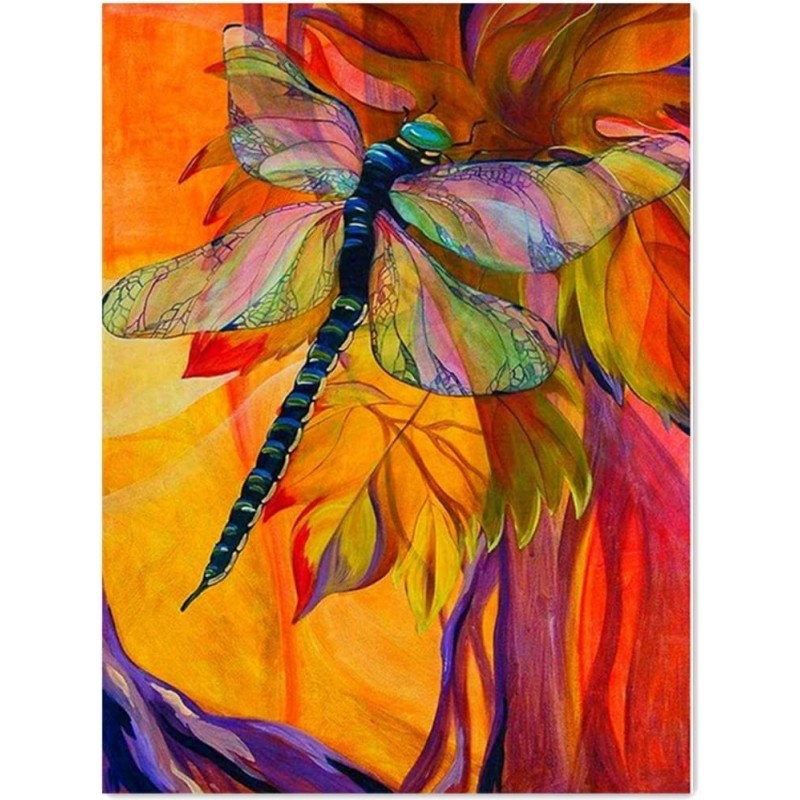 Full Drill 5d Diamond Painting Kits Cross Stitch Craft Kit New DIY Kits for Kids Adults Paint by Number Kits (Dragonfly 30x40...