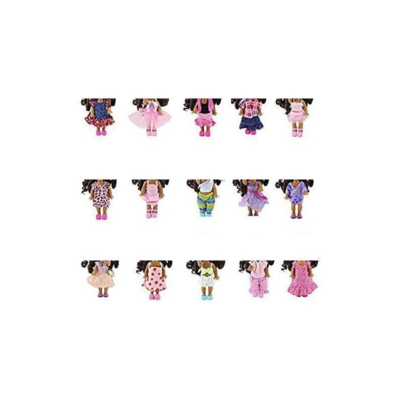 Lot 10 Fashion Clothes Dress Outfit for 4 inch Dolls Xmas Birthday Gifts $17.24 Dolls