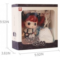 Ddung Home Leisure Small Otaku Girl Doll Confused Dress-Up Doll Gift Box Including 8 Rich Accessories Reusable Toy Set Suitab...