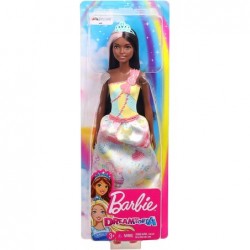 Dreamtopia Princess Doll Approx 12-Inch Brunette with Pink Hairstreak Wearing Colorful Candy-Inspired Outfit and Tiara for 3 ...