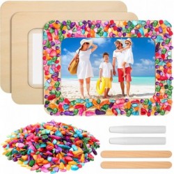 2 Packs Make Your Own Frame Kit for Kids Decorate Your Own Wooden Photo Craft Kits Unfinished DIY Picture Frame with Colorful...