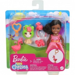 Club Chelsea Dress-Up Doll 6-in Brunette in Flamingo Costume with Pet Kitten and Accessories Gift for 3 to 7 Year Olds $25.31...