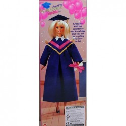 GRADUATION DOLL Class of '96! SPECIAL EDITION w Blue MORTARBOARD Cap & GOWN DIPLOMA & More (1995) $55.15 Dolls