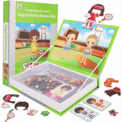 Magnetic Puzzle Book 77 pc Kids Imagination Play | Mix and Match Costume Dress Up Game with Travel Storage Case (Dress Up) $2...