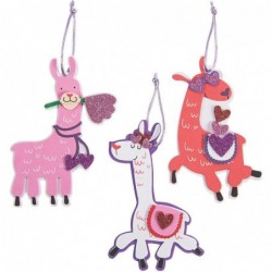 Valentine Llama Ornaments Ck-12 - Crafts for Kids and Fun Home Activities $18.48 Craft Kits