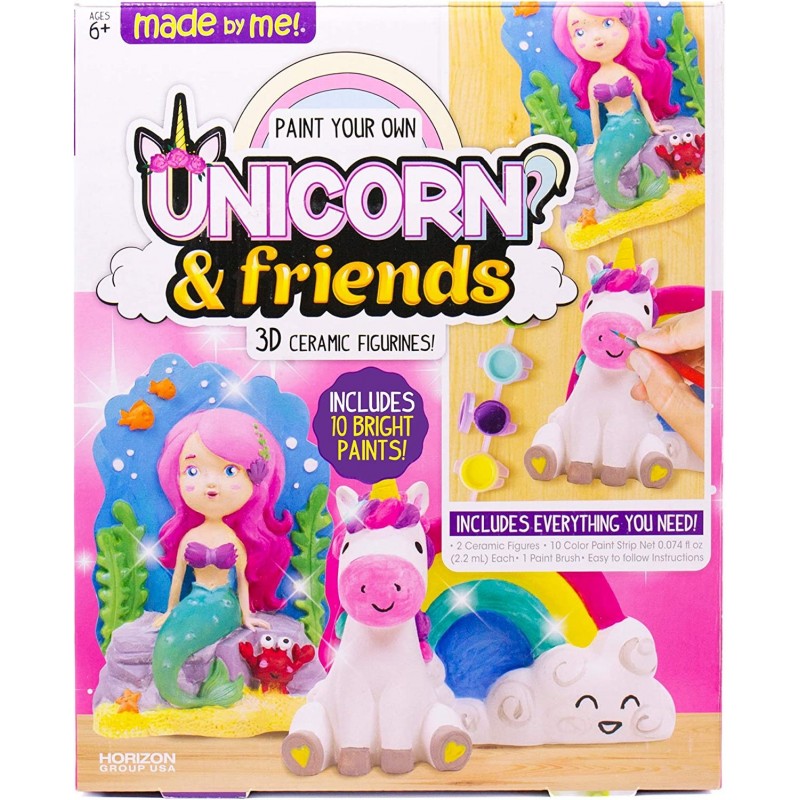 Paint Your Own Unicorn Pals Includes an Easy To Paint Unicorn Rainbow & More by Horizon Group USA Multicolored $22.93 Craft Kits