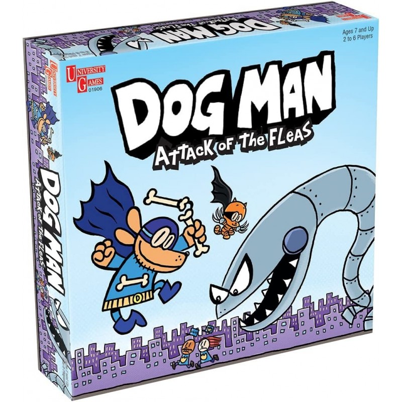 Dog Man Board Game Attack of The Fleas (Fuzzy Little Evil Animal Squad) Based On The Popular Dog Man Book Series by DAV Pilke...