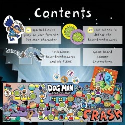 Dog Man Board Game Attack of The Fleas (Fuzzy Little Evil Animal Squad) Based On The Popular Dog Man Book Series by DAV Pilke...