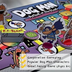 Dog Man Board Game Attack of The Fleas (Fuzzy Little Evil Animal Squad) Based On The Popular Dog Man Book Series by DAV Pilke...