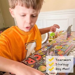 Dog Man Board Game Attack of The Fleas (Fuzzy Little Evil Animal Squad) Based On The Popular Dog Man Book Series by DAV Pilke...