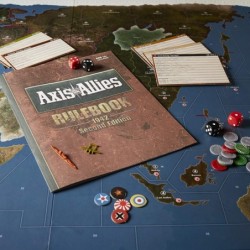 Avalon Hill Axis & Allies 1942 Second Edition WWII Strategy Board Game with Extra Large Gameboard Ages 12 and Up 2-5 Players ...