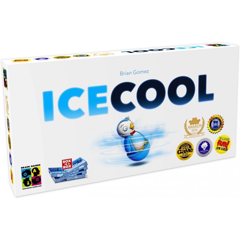 Brain Games: ICECOOL A Fast & Fun Penguin Flicking Strategy Board Game A Family Fun Game Everyone is Sure to Enjoy For Ages 6...