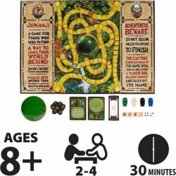 Jumanji The Game The Classic Scary Adventure Family Board Game Based on the Action-Comedy Movie for Kids and Adults Ages 8 & ...