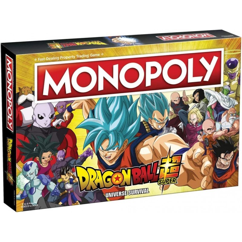 Monopoly Dragon Ball Super | Recruit Legendary Warriors Goku Vegeta and Gohan | Official Dragon Ball Z Anime Series Merchandi...