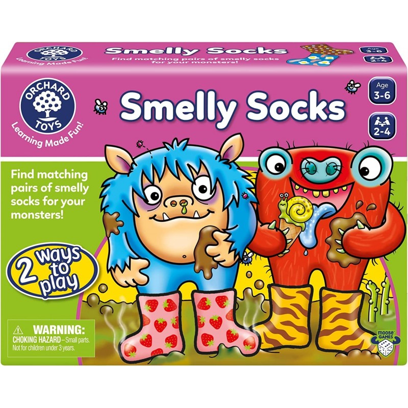 Moose Games Smelly Socks Game. Find Matching Pairs of Smelly Socks for Your Monsters! for Ages 2-6 and 2-4 Players $17.84 Boa...