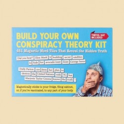 Build Your Own Conspiracy Theory Kit with 450 Magnetic Word Tiles - Sticks to Your Fridge or Filing Cabinet - Funny Fridge Ma...