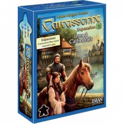 Carcassonne Inns & Cathedrals Board Game EXPANSION 1 | Family Board Game | Board Game for Adults and Family | Strategy Board ...