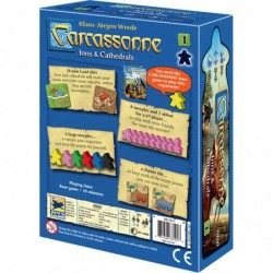 Carcassonne Inns & Cathedrals Board Game EXPANSION 1 | Family Board Game | Board Game for Adults and Family | Strategy Board ...