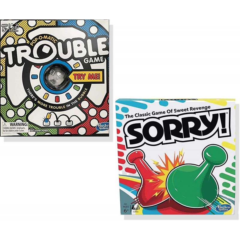 Classic Trouble & Classic Sorry! [Exclusively Bundled] $52.75 Board Games