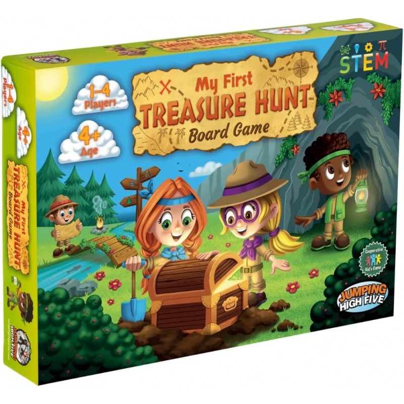 New! My First Treasure Hunt Board Game - Race Across The Island to Collect All The Treasure Before The Storm Comes - Kids Age...