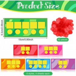 Sound Box Mats and Chips 24 Pcs Dry Erase Mats and 84 Pcs Chips Phonemic Awareness Phonics Games Reading Games EZread Sound B...