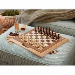 Mainstreet Classics Dutchman 3-in-1 Combo Folding Board Game Set $32.94 Board Games