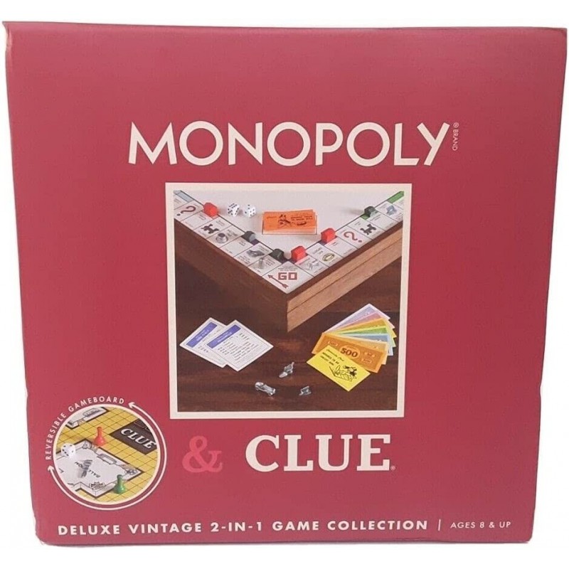 and Clue 2-in-1 Deluxe Vintage Wood Game Set $125.93 Board Games