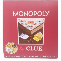 and Clue 2-in-1 Deluxe Vintage Wood Game Set $125.93 Board Games