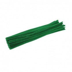 IPCGR Green Chenille Stem Pipe Cleaners Pack of 100 Arts & Crafts Decorating STEM Single Color Activities for Kids Crafting S...