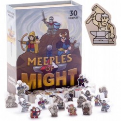 Meeples of Might & Menace | 60 Pack of 16mm Minis Wooden Fantasy Meeple Miniatures Tabletop Role Playing RPG | Complete Set $...