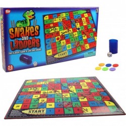 Snakes and Ladders Board Game for All Ages - Fun Family Games Snakes and Ladders for 2-6 Players $24.22 Board Games