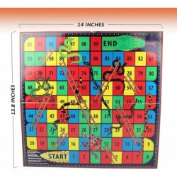 Snakes and Ladders Board Game for All Ages - Fun Family Games Snakes and Ladders for 2-6 Players $24.22 Board Games