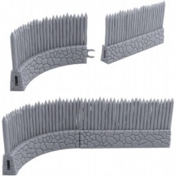 Viking Stockade by Terrain4Print 3D Printed Tabletop RPG Scenery and Wargame Terrain for 28mm Miniatures $52.88 Board Games