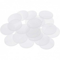 1 Inch Clear Circular Acrylic Game Accessories Miniature Bases Flat Discs Counter Markers for Miniature Stands Tabletop Decor...