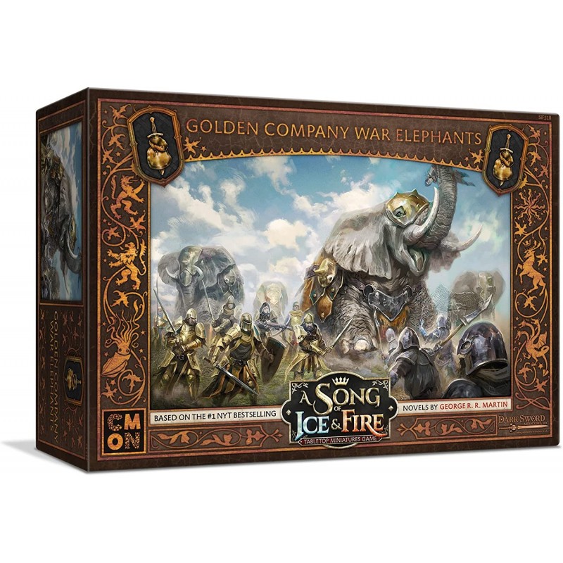 A Song of Ice and Fire Tabletop Miniatures Game Golden Company Elephants Unit Box | Strategy Game for Teens and Adults | Ages...