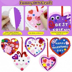 GP Life 30 Sets Valentines Day Crafts for Kids DIY Valentines Day Heart Craft Kits Include Pipe Cleaners Pom Poms Wiggle Eyes...