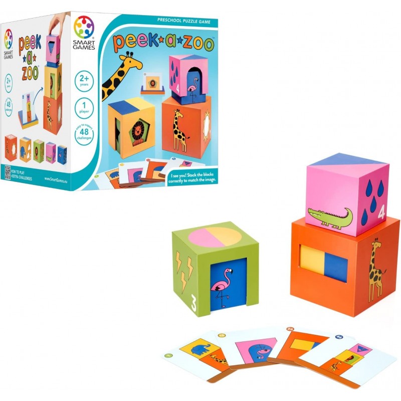 Peek-A-Zoo Learning Game with 48 Challenges for Ages 2+ $33.72 Board Games