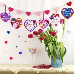 GP Life 30 Sets Valentines Day Crafts for Kids DIY Valentines Day Heart Craft Kits Include Pipe Cleaners Pom Poms Wiggle Eyes...