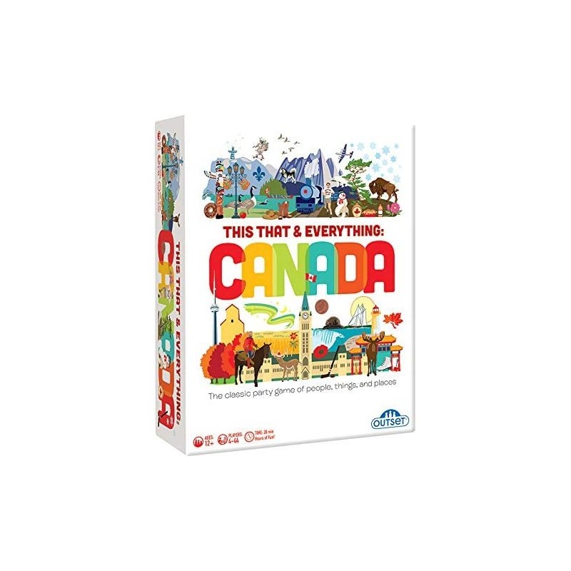 This That and Everything Canada Party Game - Contains 100 Double-Sided Cards About All Things Canadian- Trivia Game for Kids ...